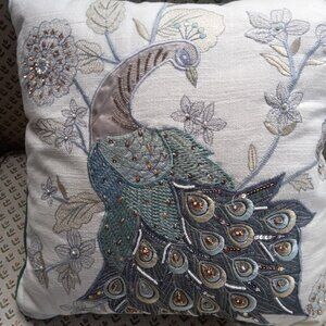 PIer 1 Peacock pillow
